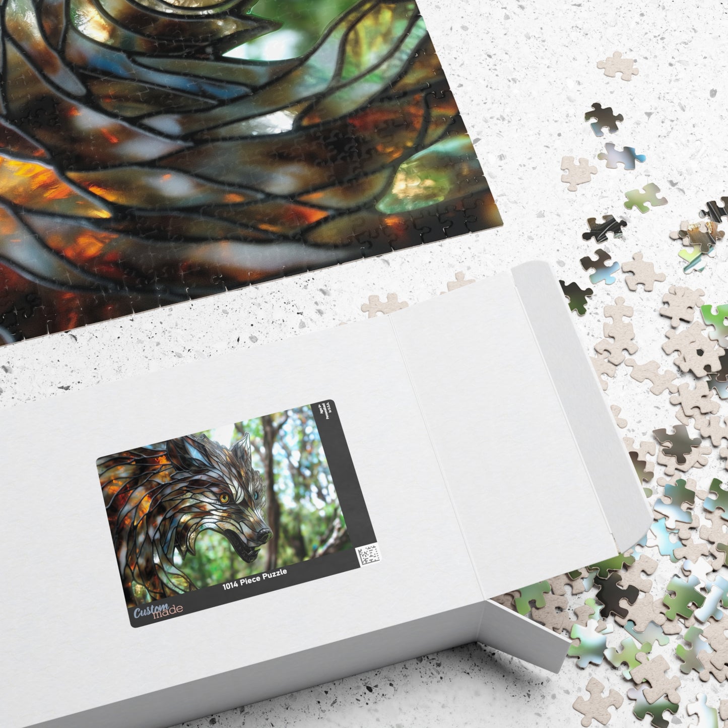 Lupine Prism, Crystalline Wolf (Jigsaw Puzzle)