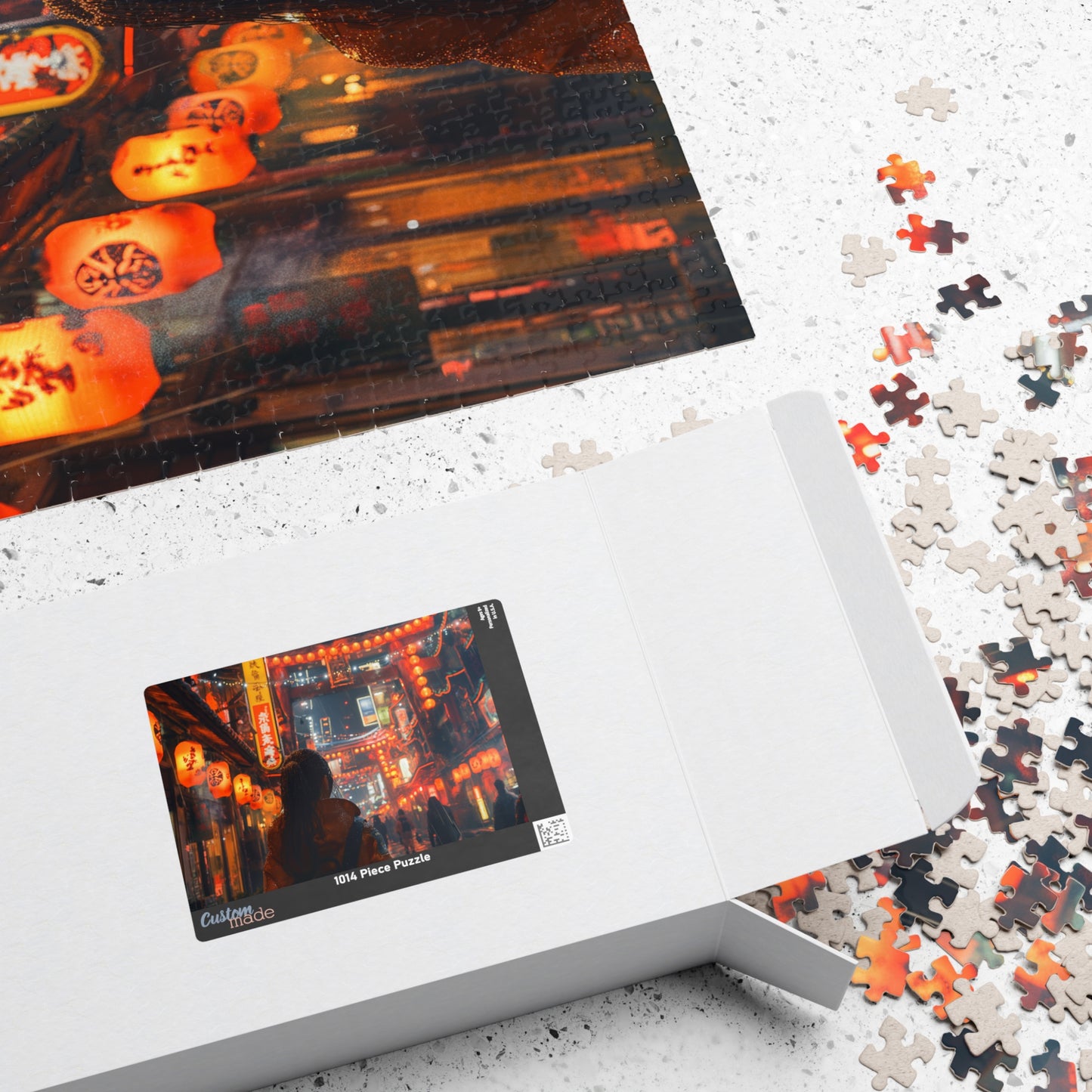 Beneath The Neon Sky, A Walk in 2212 (jigsaw puzzle)