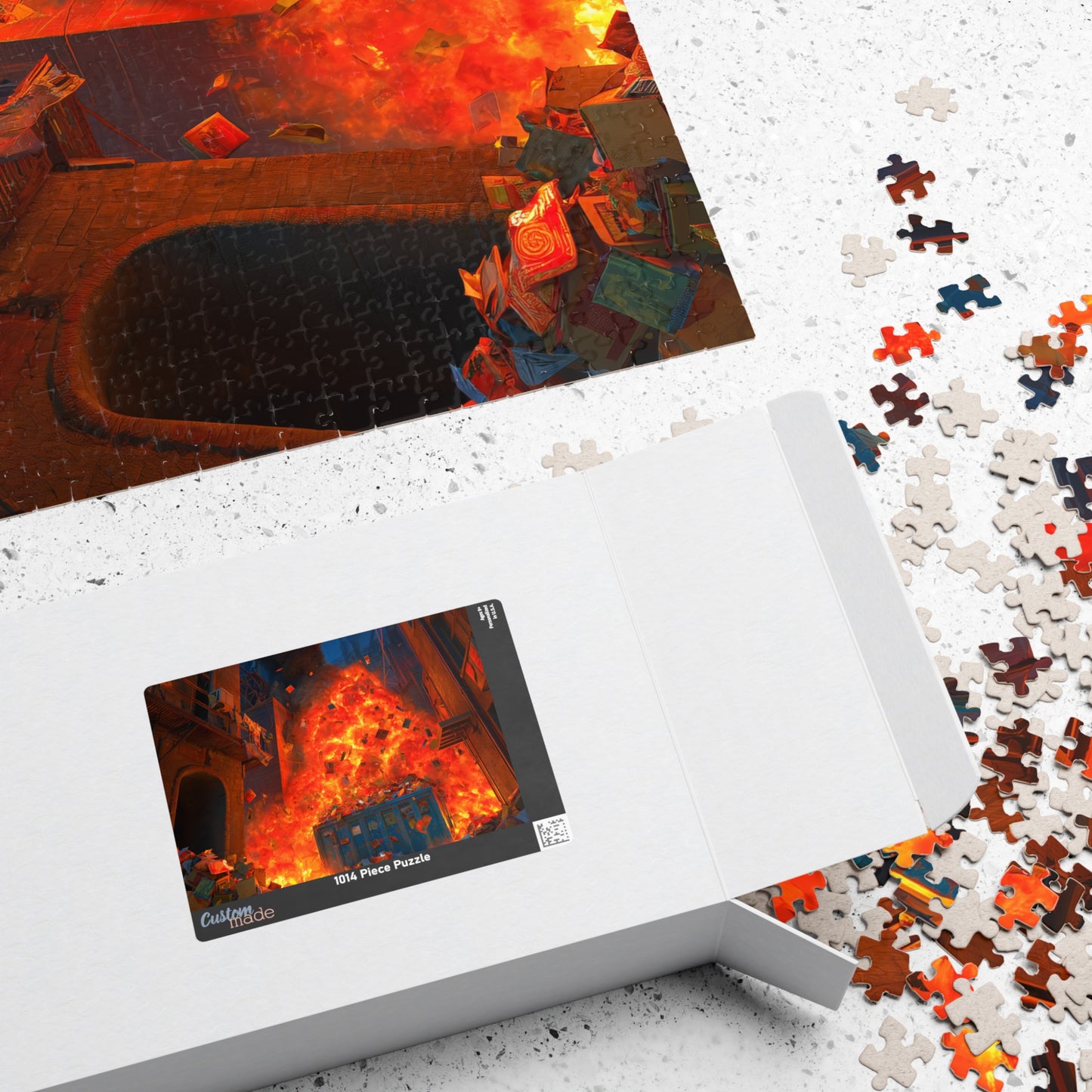 Getting Ready For Work, The Great Dumpster Fire (Jigsaw Puzzle)