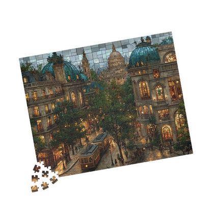 Reflections of a Golden Hour, French Landscape (Jigsaw Puzzle)
