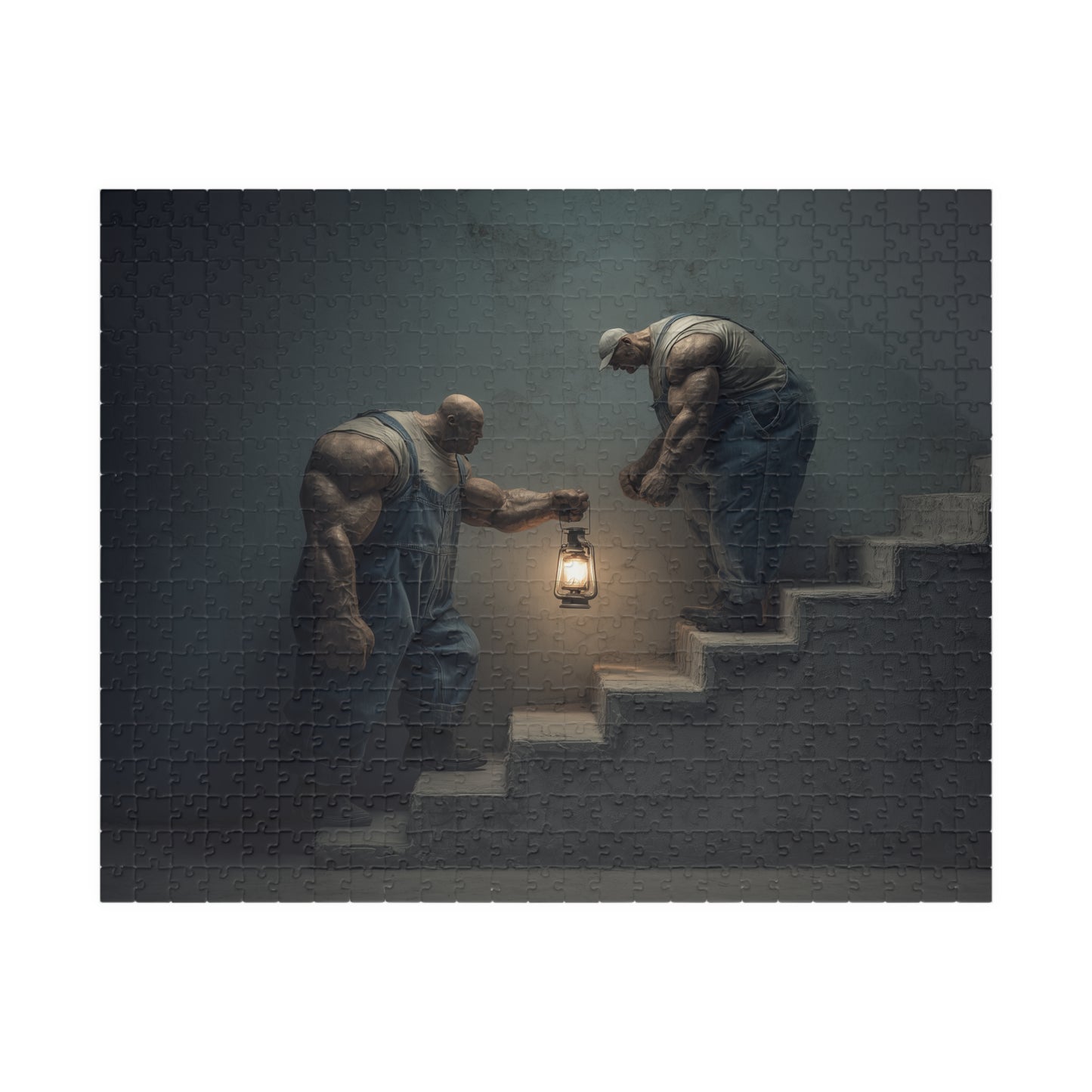 2 Men... 1 Light, The Delicate Burden (Jigsaw Puzzle)