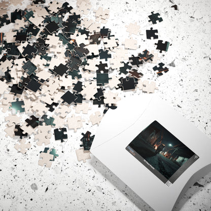 Midnight Prowler, Feline Alley Walk (Jigsaw Puzzle)