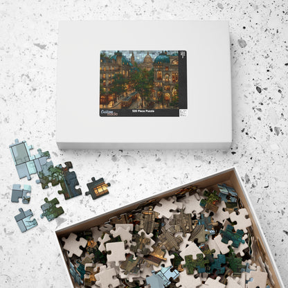 Reflections of a Golden Hour, French Landscape (Jigsaw Puzzle)