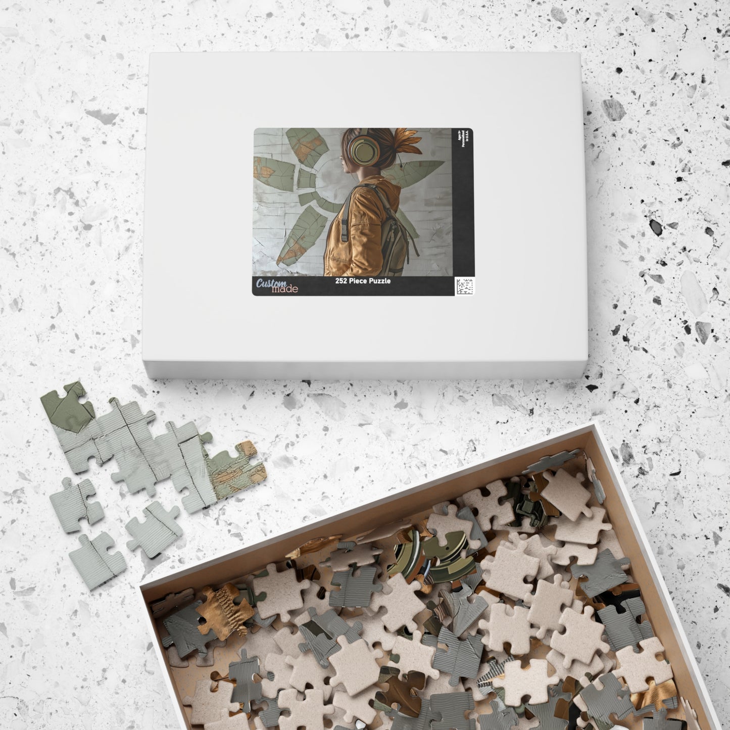 Urban Bloom,  A Modern Muse in Motion (Jigsaw Puzzle)