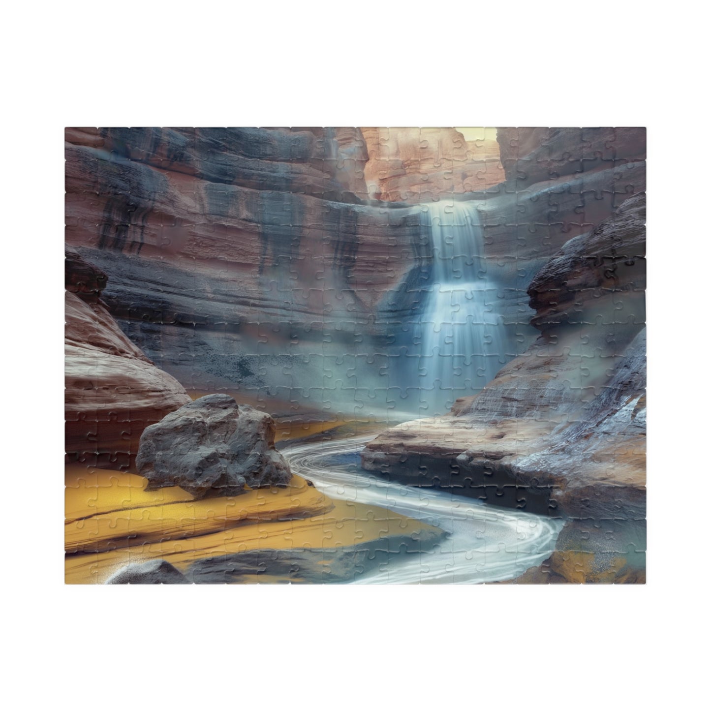 Waterfall on Mars, Gift from the Dirt (Jigsaw Puzzle)