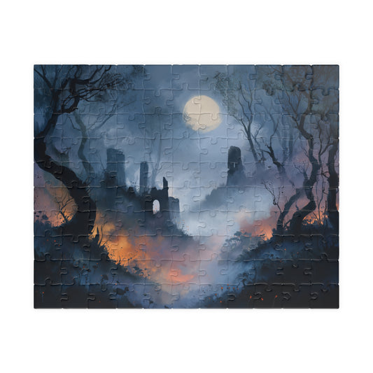 Twilight Among the Ruins, Whispers Beneath the Moon (Jigsaw Puzzle)