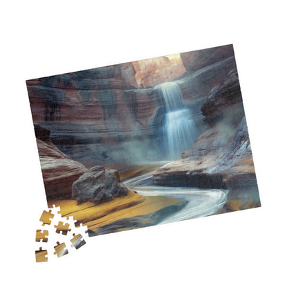 Waterfall on Mars, Gift from the Dirt (Jigsaw Puzzle)