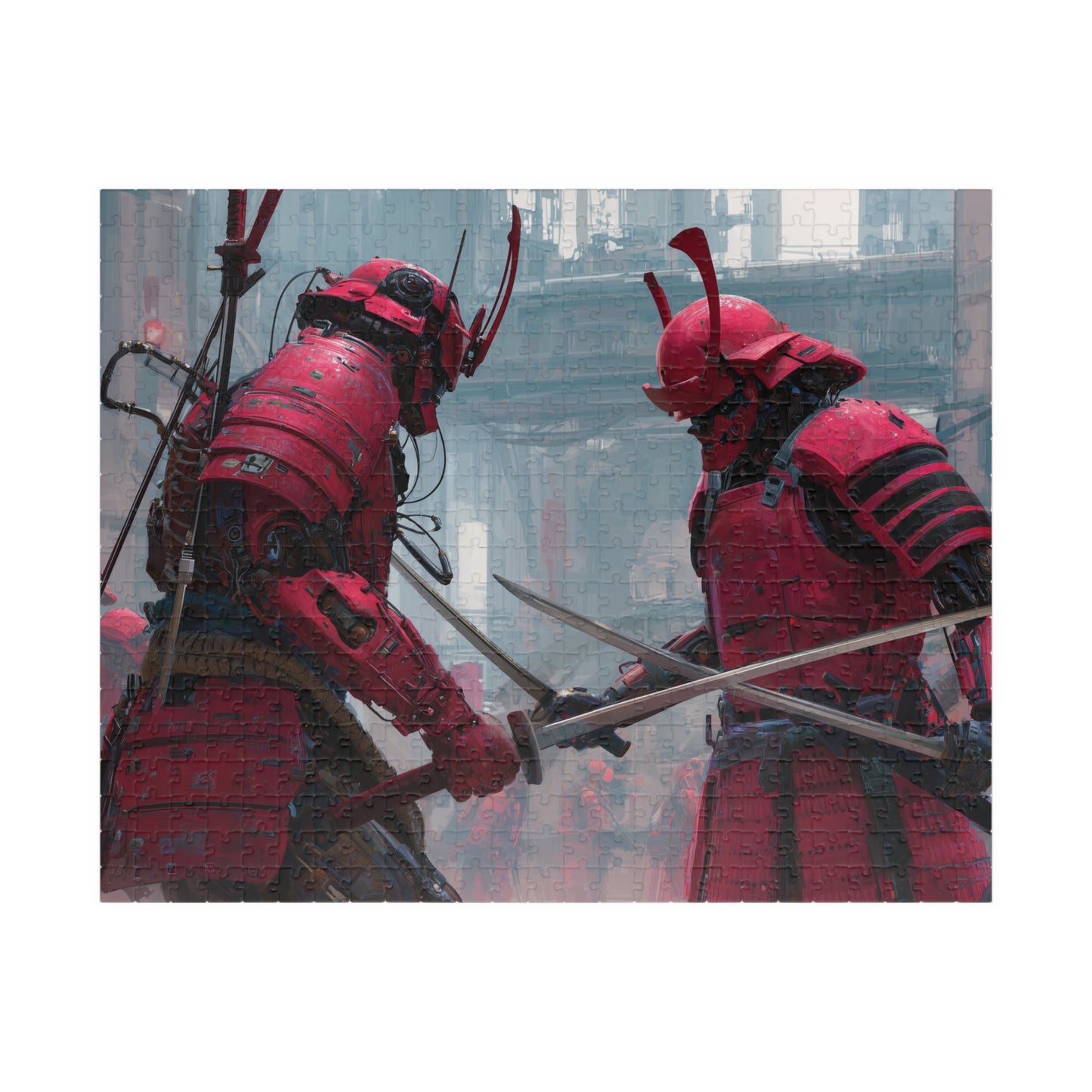 CyberShogun Showdown, Robotic Swordfight (Jigsaw Puzzle)