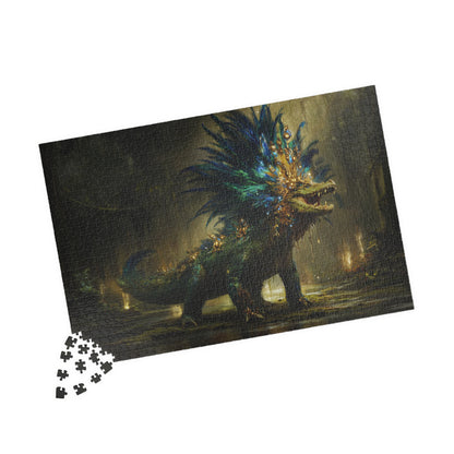 Feathered Lord of the Wetlands, The Peacock Alligator (Jigsaw Puzzle)