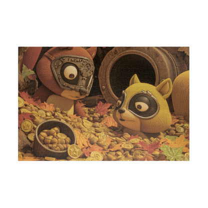 Scavenging For Winter, The Great Acorn Heist (Jigsaw Puzzle)