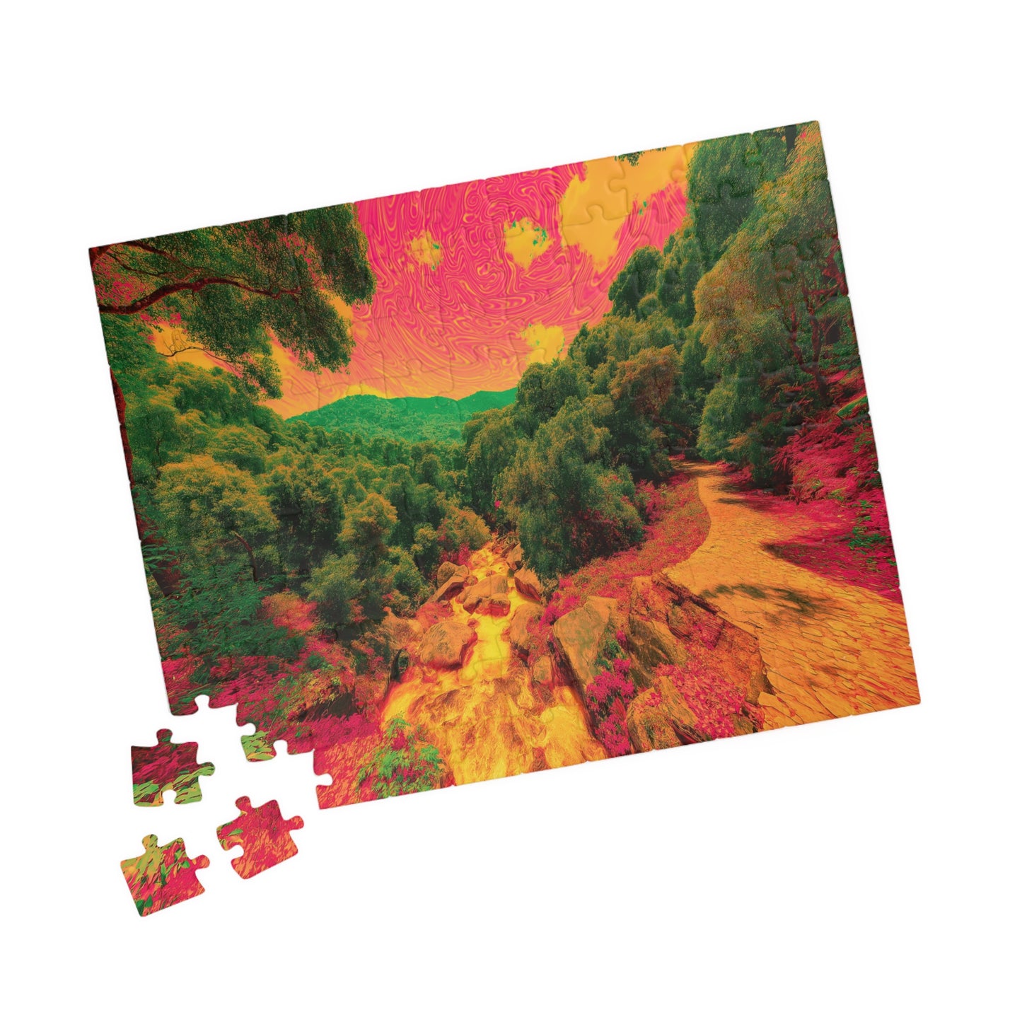 Chromatic Wilderness, Psychedelic Forest Dream (Jigsaw Puzzle)