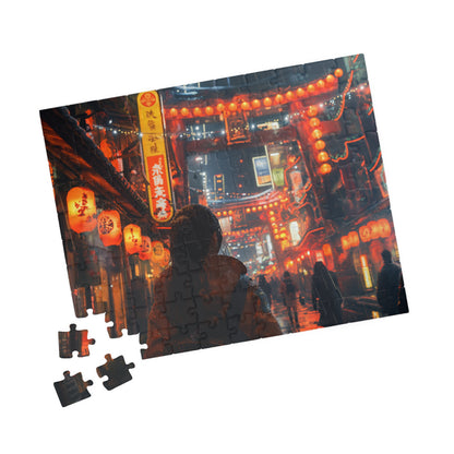 Beneath The Neon Sky, A Walk in 2212 (jigsaw puzzle)