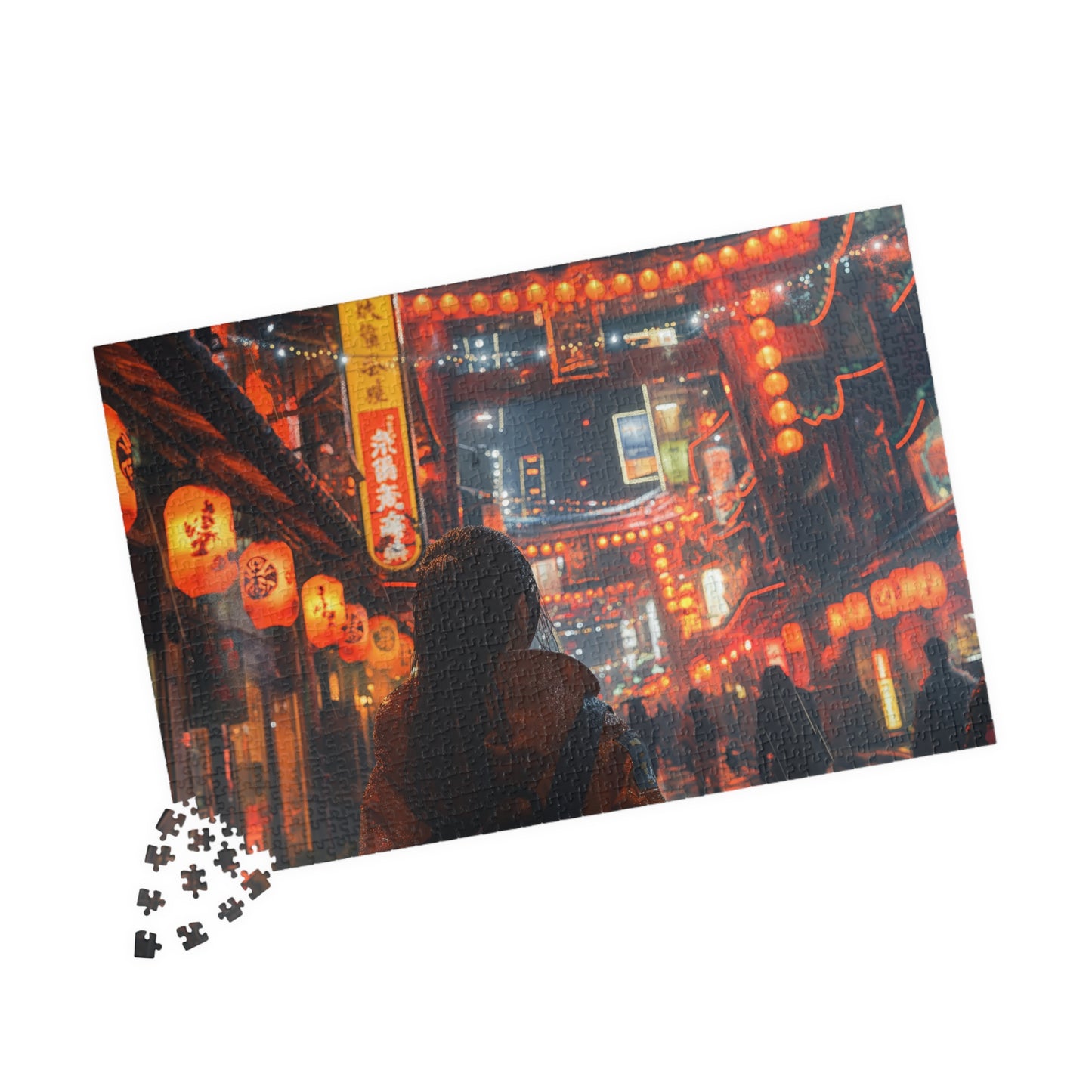 Beneath The Neon Sky, A Walk in 2212 (jigsaw puzzle)