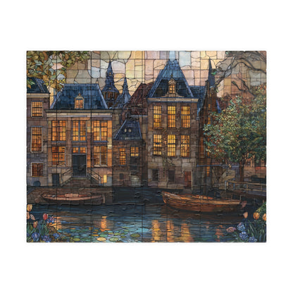 Canal at Dusk, Dutch Dreams (Jigsaw Puzzle)