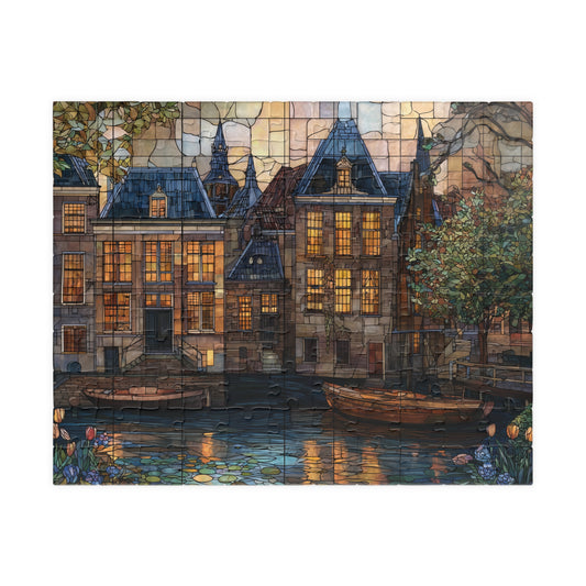 Canal at Dusk, Dutch Dreams (Jigsaw Puzzle)