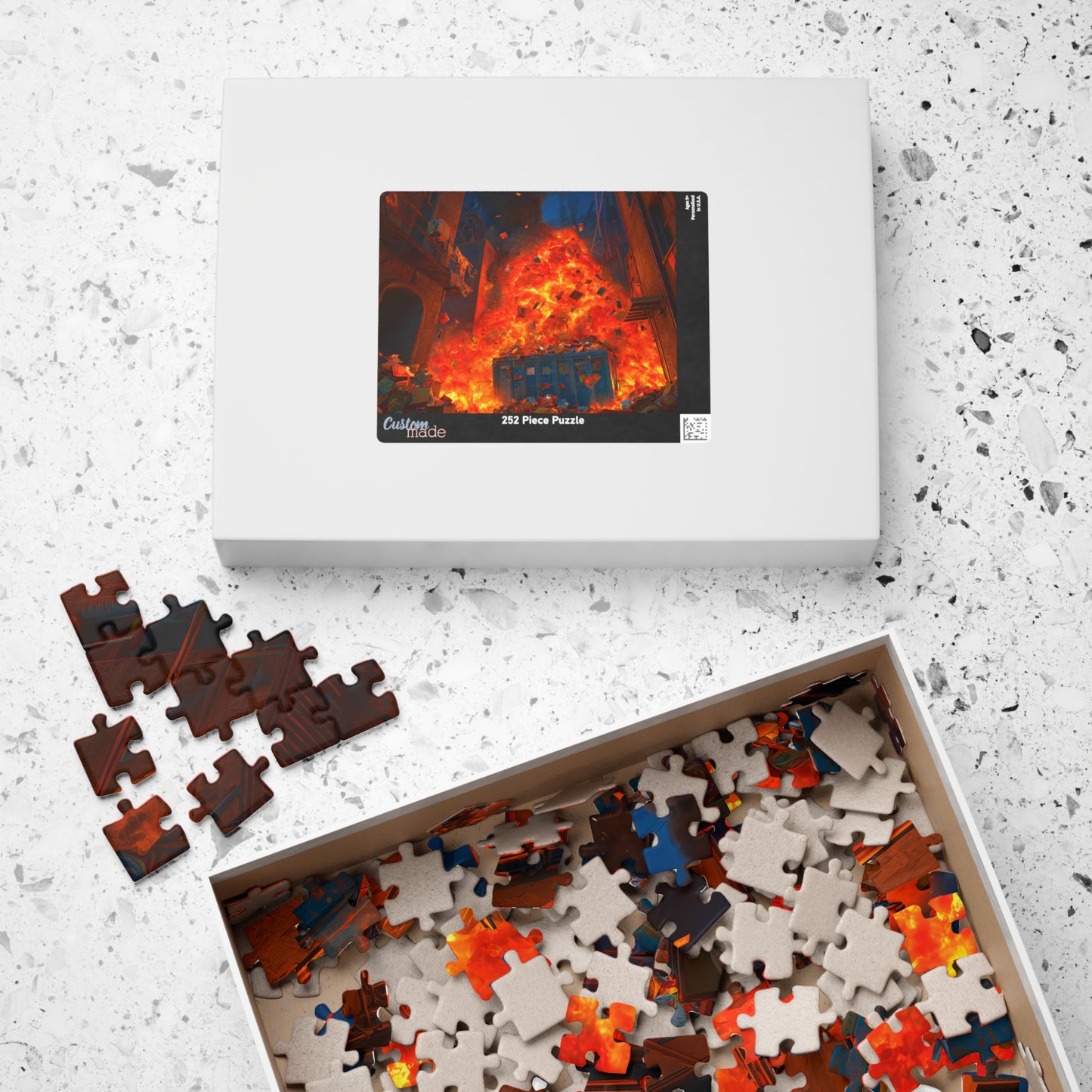Getting Ready For Work, The Great Dumpster Fire (Jigsaw Puzzle)