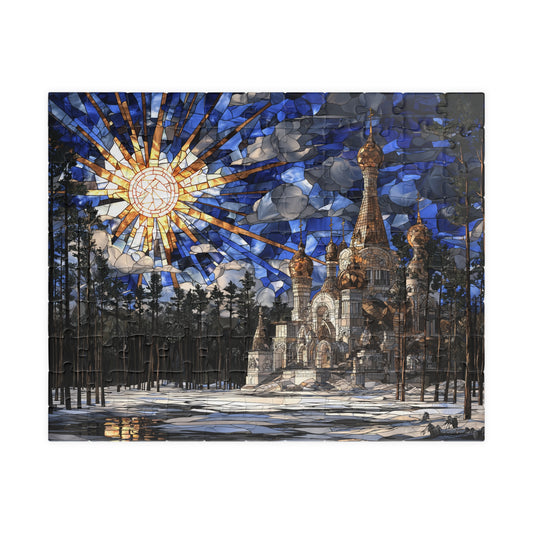 Silent Temple of the North, Frostbound Glory (Jigsaw Puzzle)