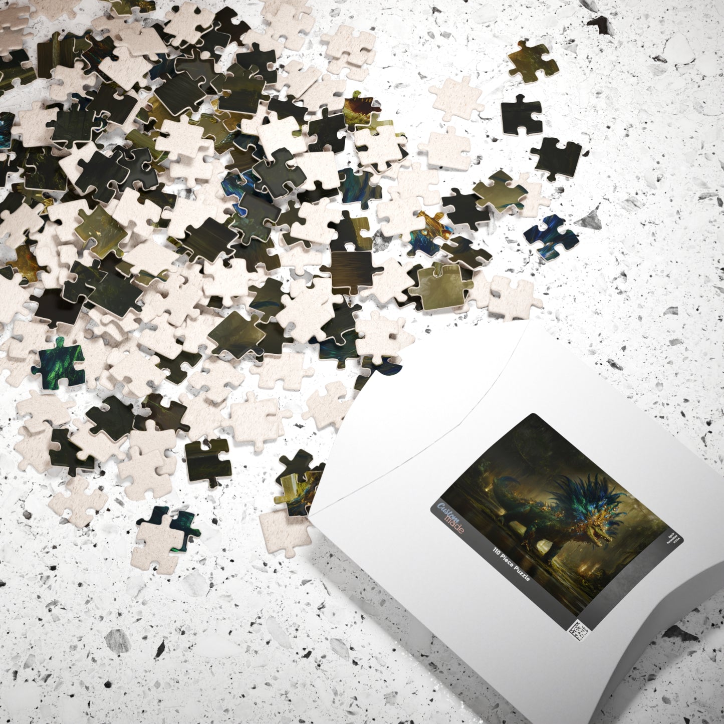 Feathered Lord of the Wetlands, The Peacock Alligator (Jigsaw Puzzle)