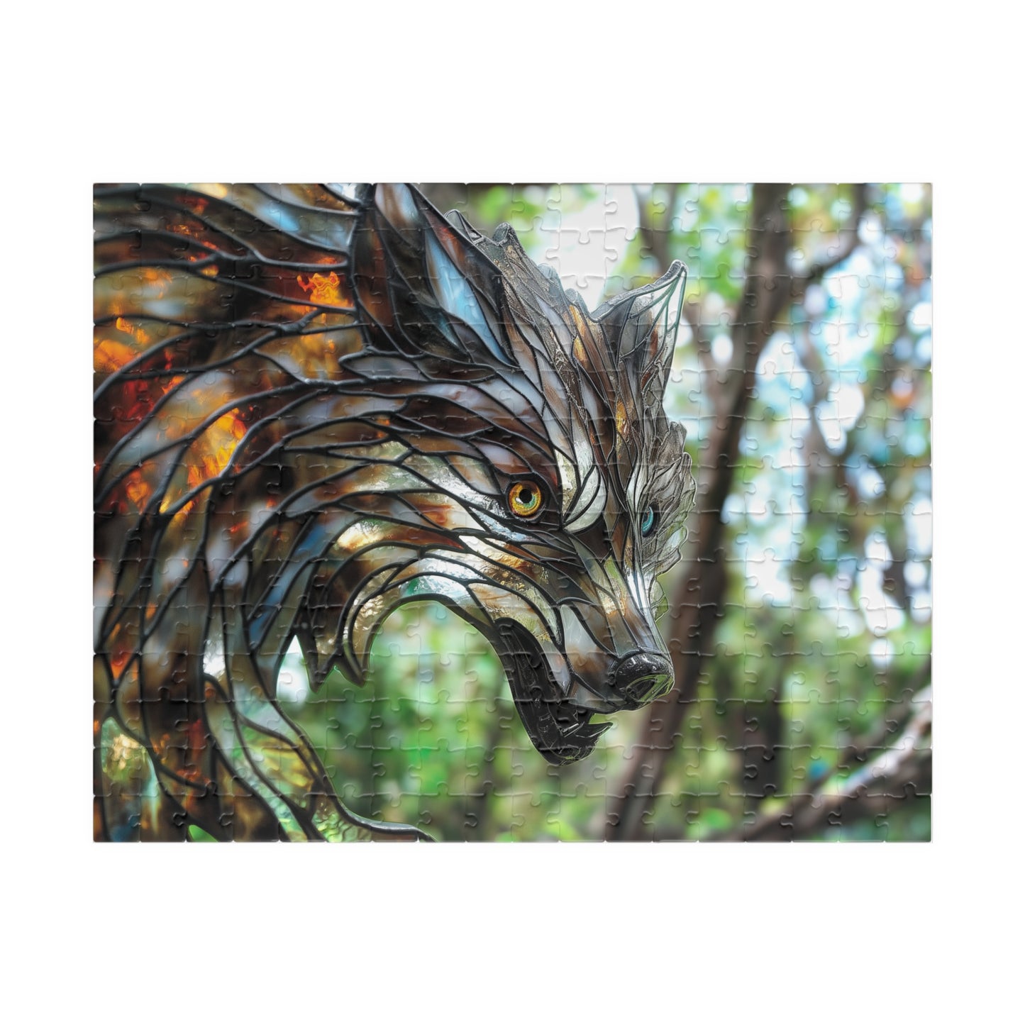 Lupine Prism, Crystalline Wolf (Jigsaw Puzzle)