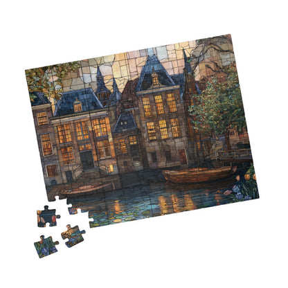 Canal at Dusk, Dutch Dreams (Jigsaw Puzzle)
