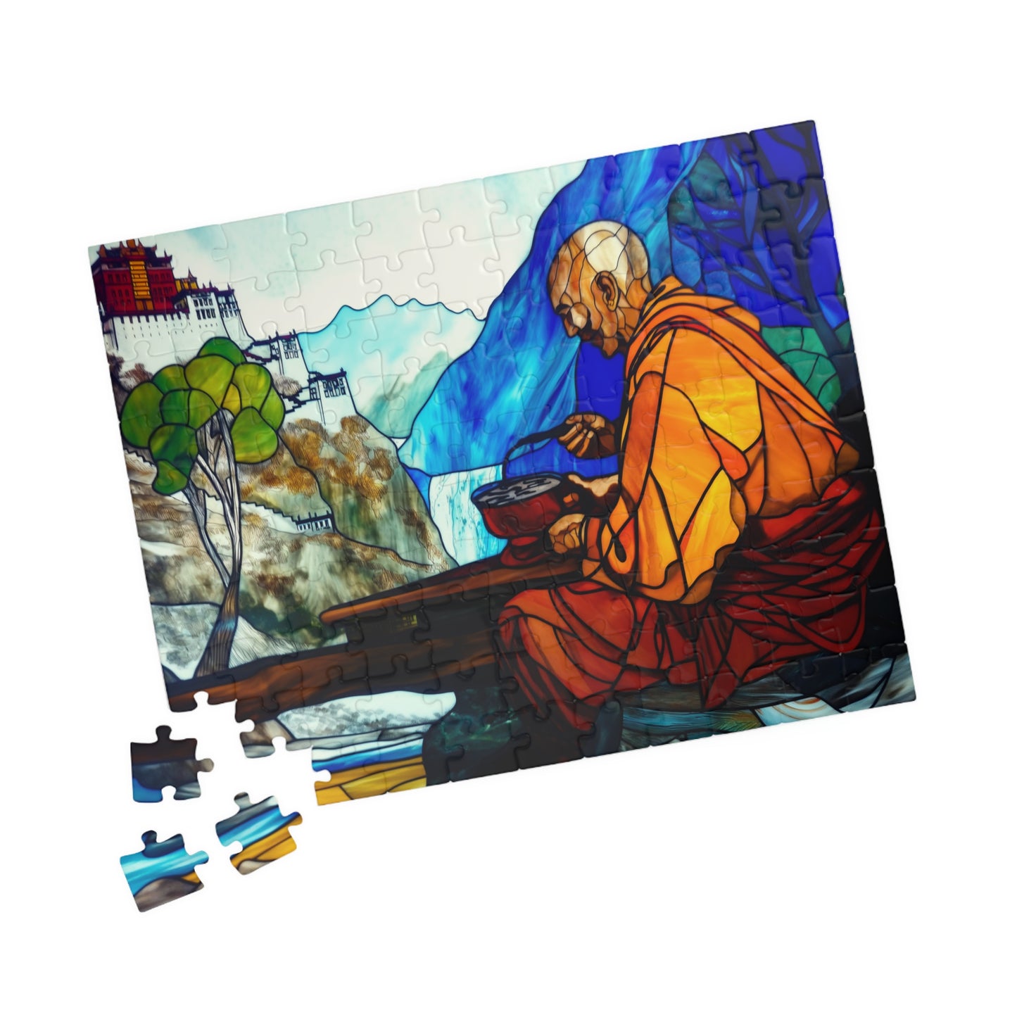 Meditative Offering, A Monk's Day (Jigsaw Puzzle)