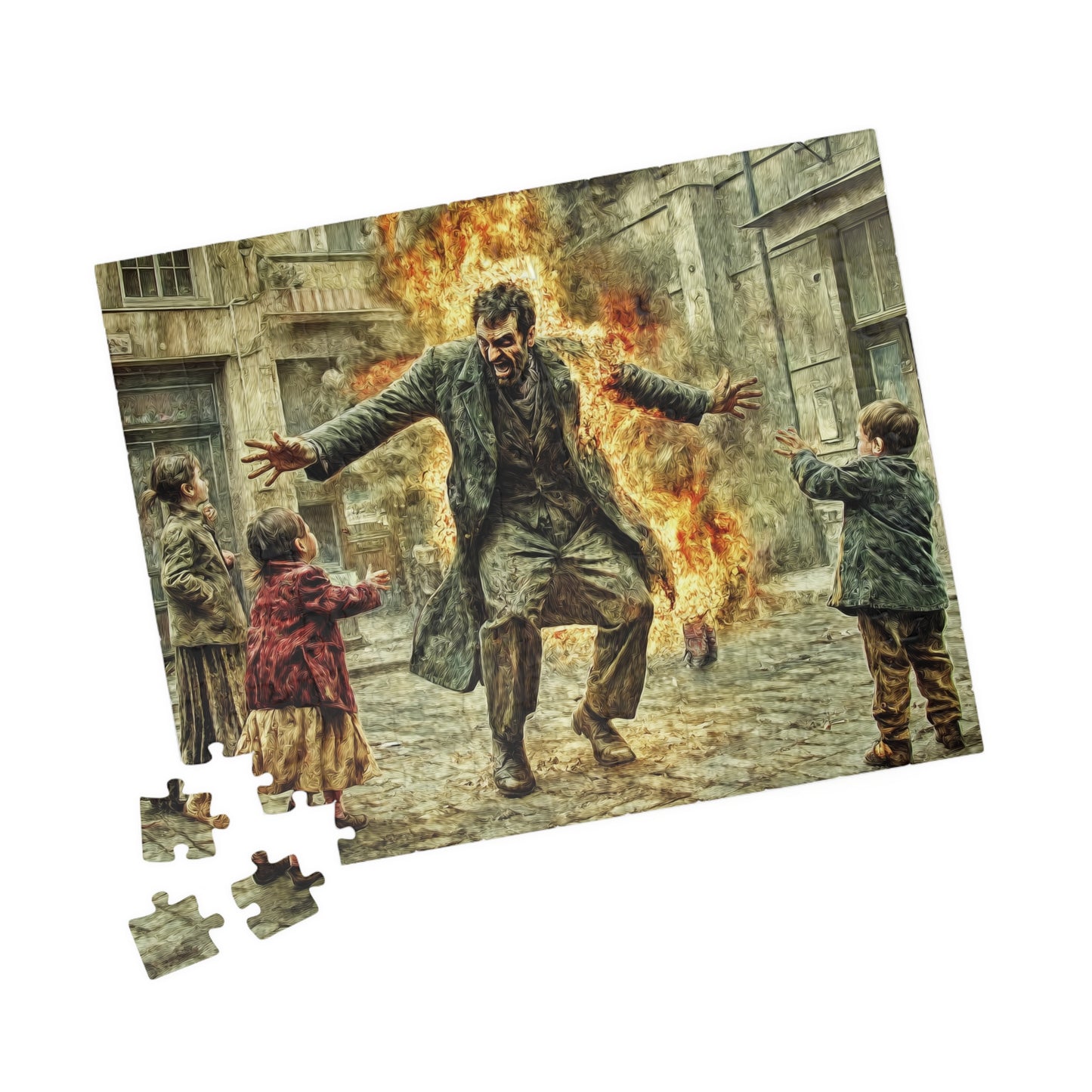 Spontaneous Combustion, A Street Show (Jigsaw Puzzle)