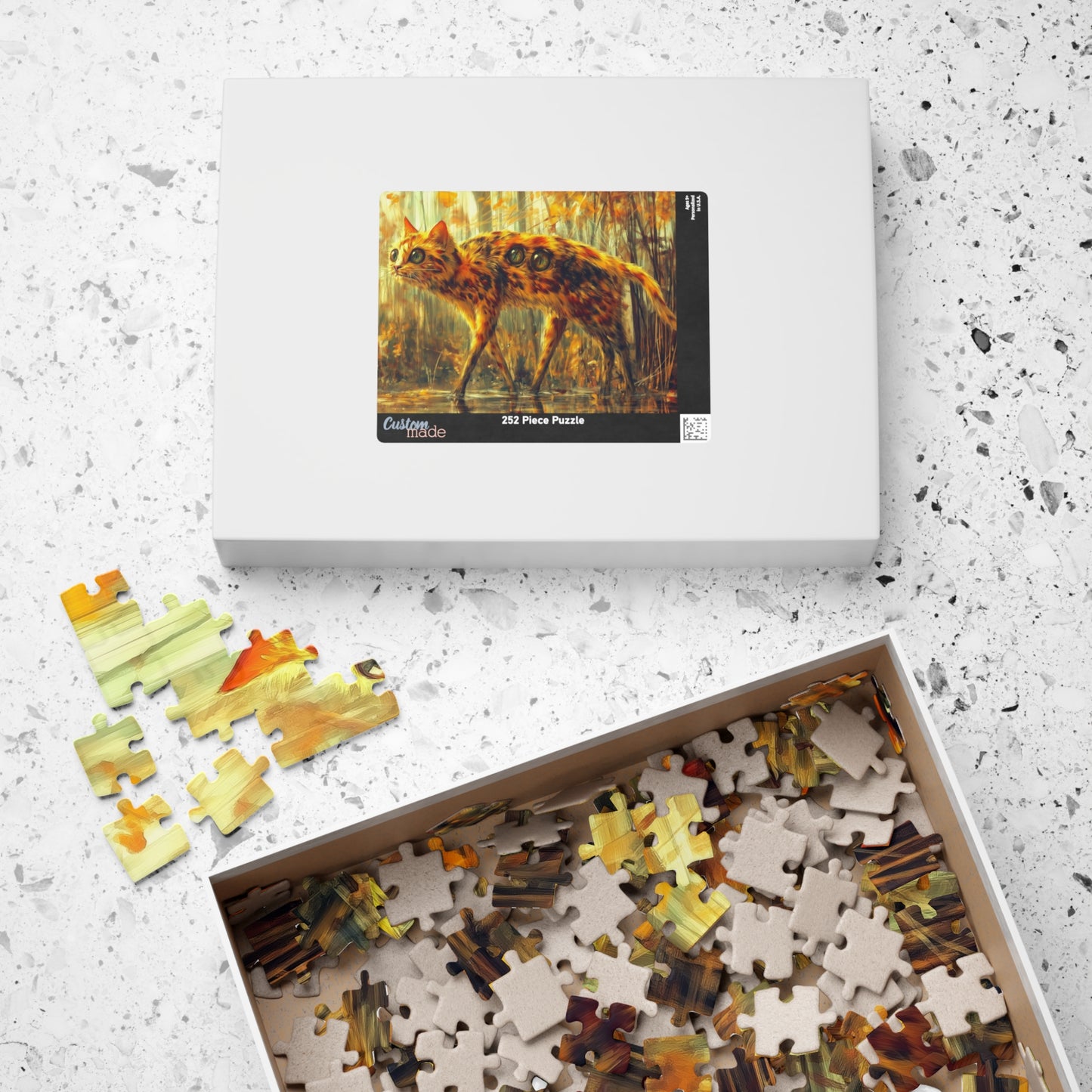 Engineered Curiosity, Cat Walking Through The Swamp (jigsaw puzzle)