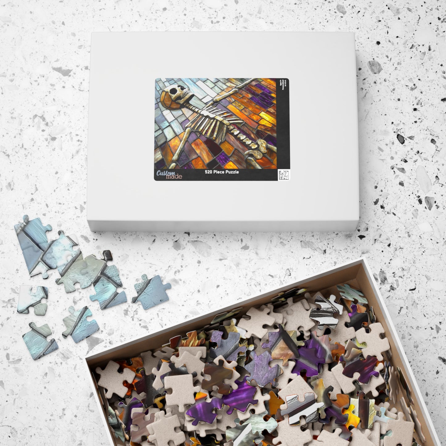 Bones of Glass, Mosaic Skeleton (Jigsaw Puzzle)