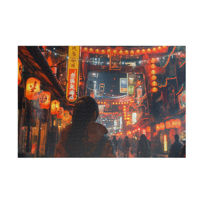 Beneath The Neon Sky, A Walk in 2212 (jigsaw puzzle)