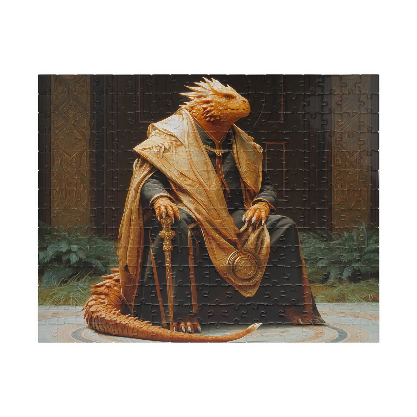 Ornate Oracle, Golden Knowledge (Jigsaw Puzzle)