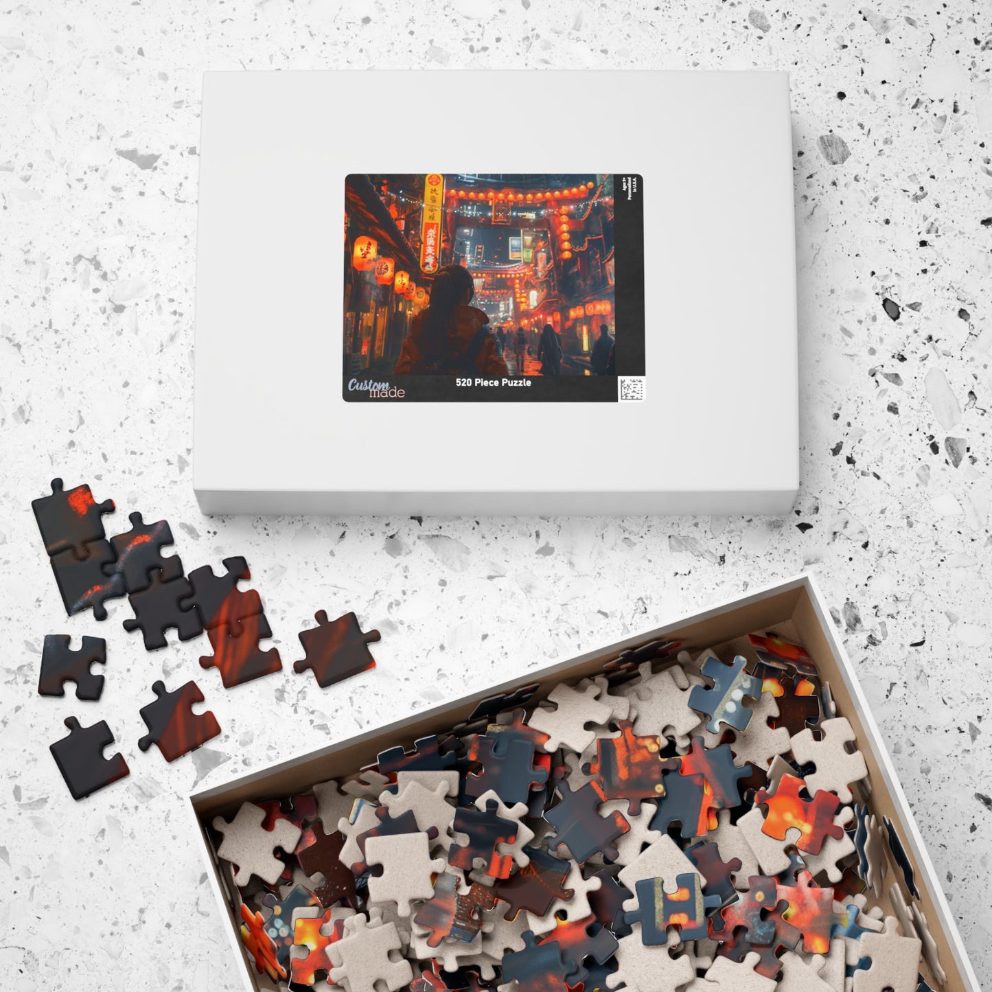 Beneath The Neon Sky, A Walk in 2212 (jigsaw puzzle)