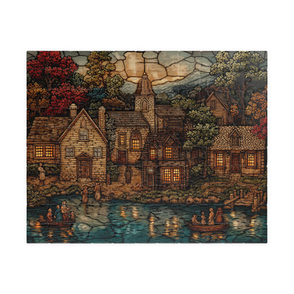 Evening in the New World, Colonial Landscape (Jigsaw Puzzle)