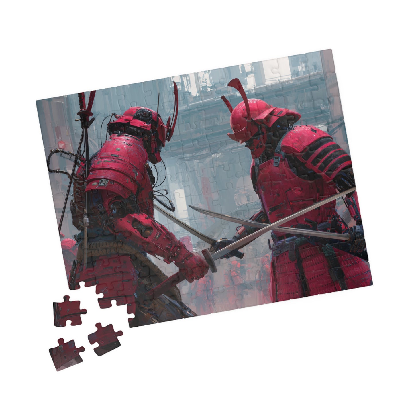 CyberShogun Showdown, Robotic Swordfight (Jigsaw Puzzle)