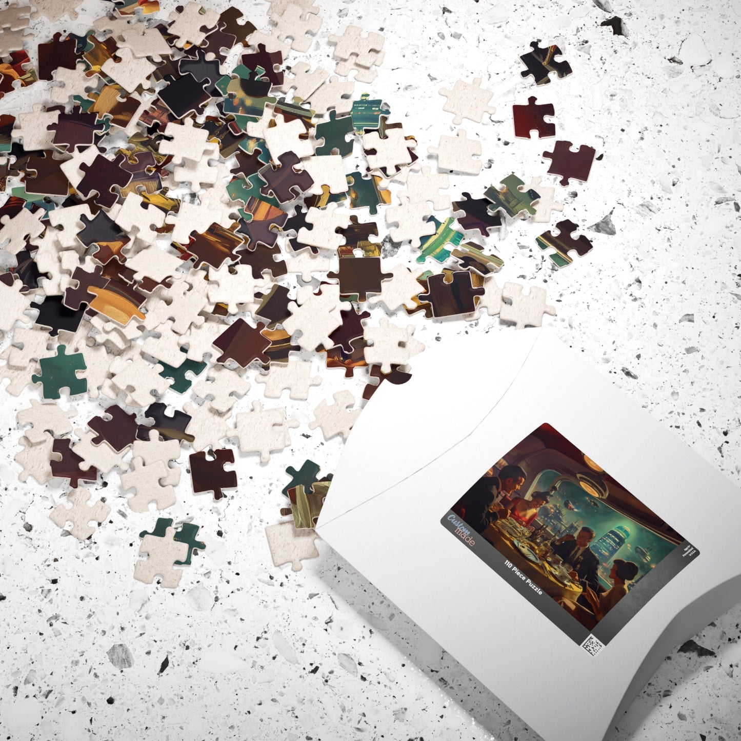 Nostalgic Tomorrow, Dinner in Space (Jigsaw Puzzle)