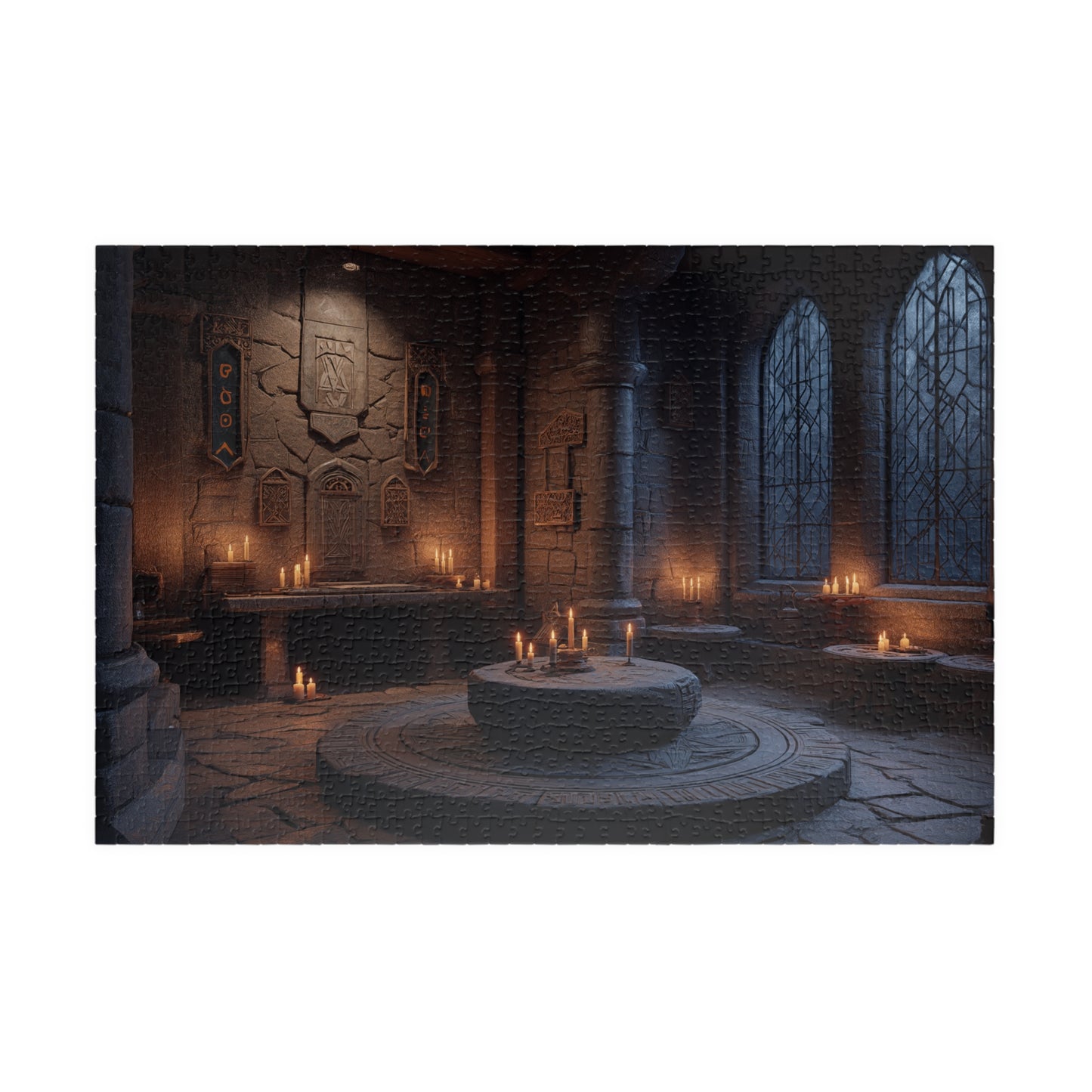 Stone and Candlelight, Dream of the Past (Jigsaw Puzzle)