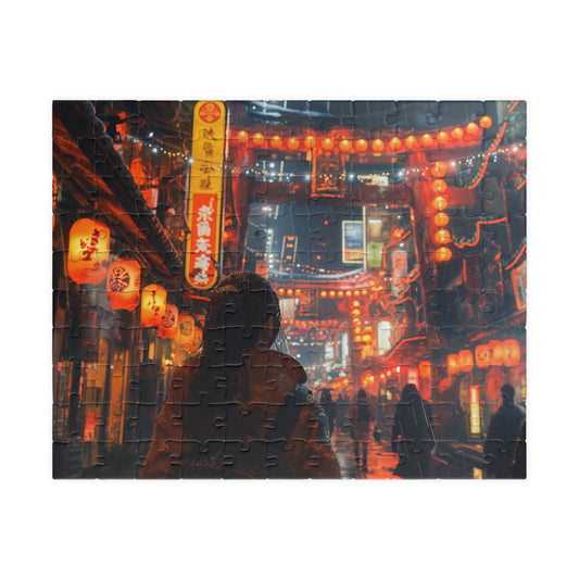 Beneath The Neon Sky, A Walk in 2212 (jigsaw puzzle)