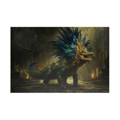 Feathered Lord of the Wetlands, The Peacock Alligator (Jigsaw Puzzle)