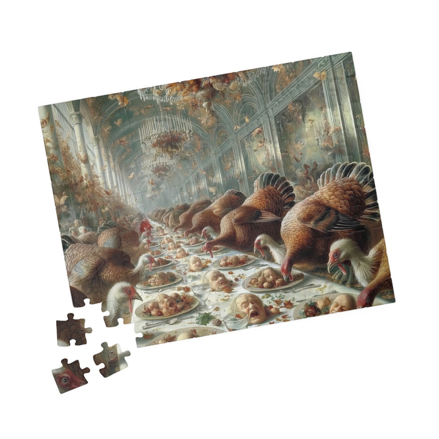 Grand Thanksgiving Feast, Gobble Gobble (Jigsaw Puzzle)