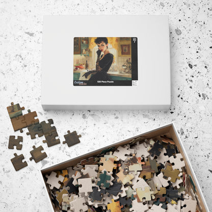 The Gothic Homemaker's Secret, Domestic Noir Elegance (Jigsaw Puzzle)