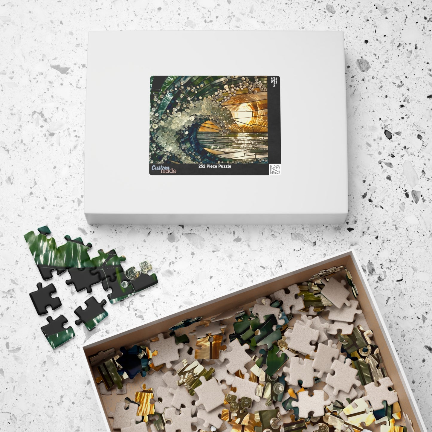 Ephemeral Splash, Frozen in Glass (Jigsaw Puzzle)