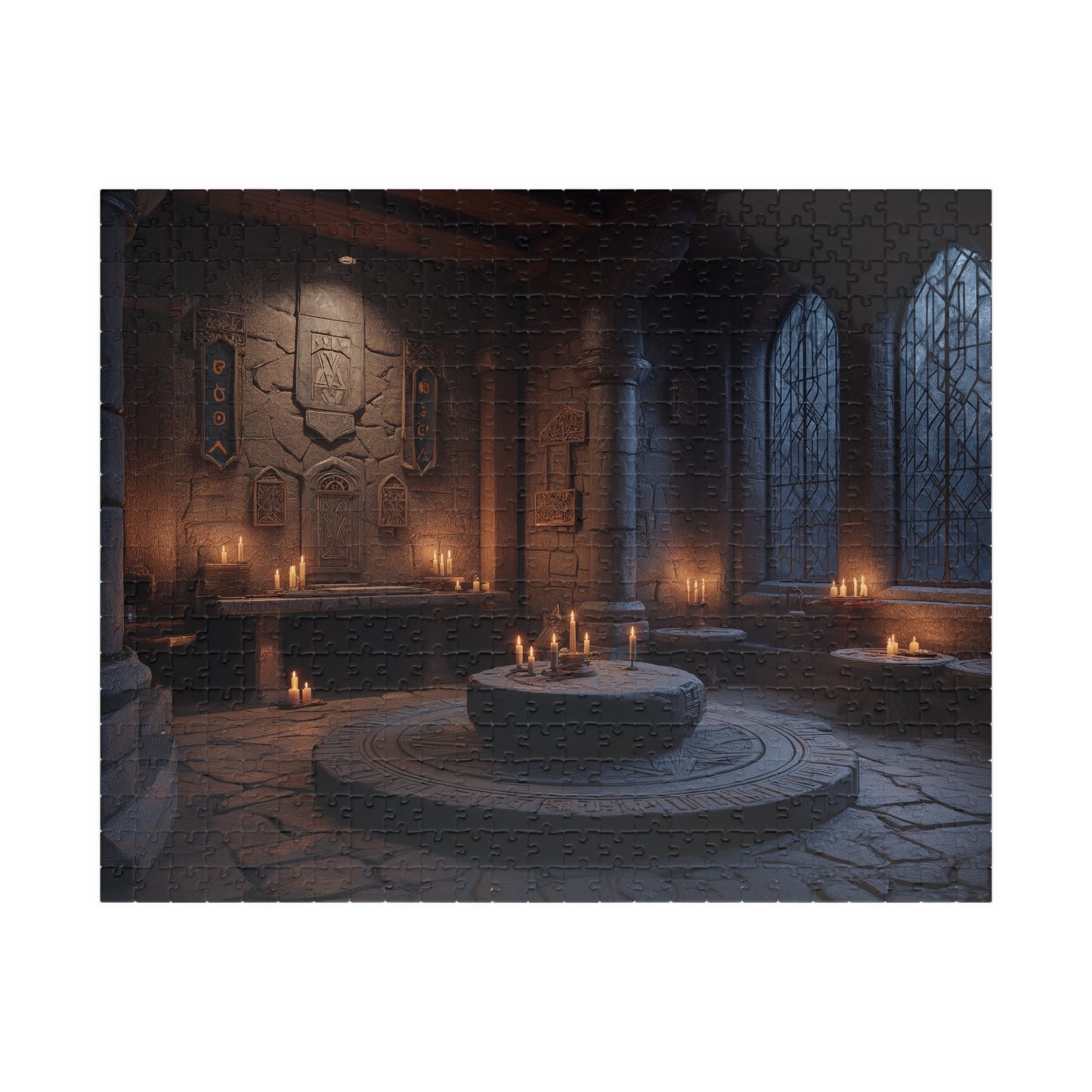 Stone and Candlelight, Dream of the Past (Jigsaw Puzzle)