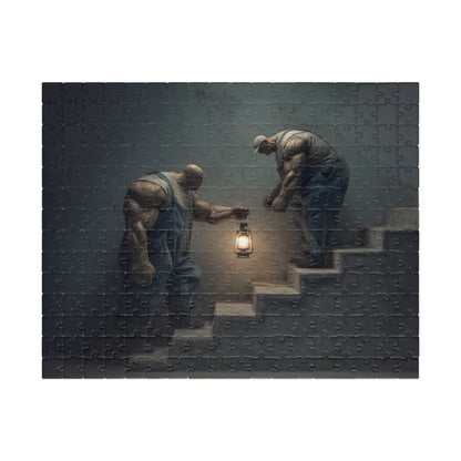 2 Men... 1 Light, The Delicate Burden (Jigsaw Puzzle)
