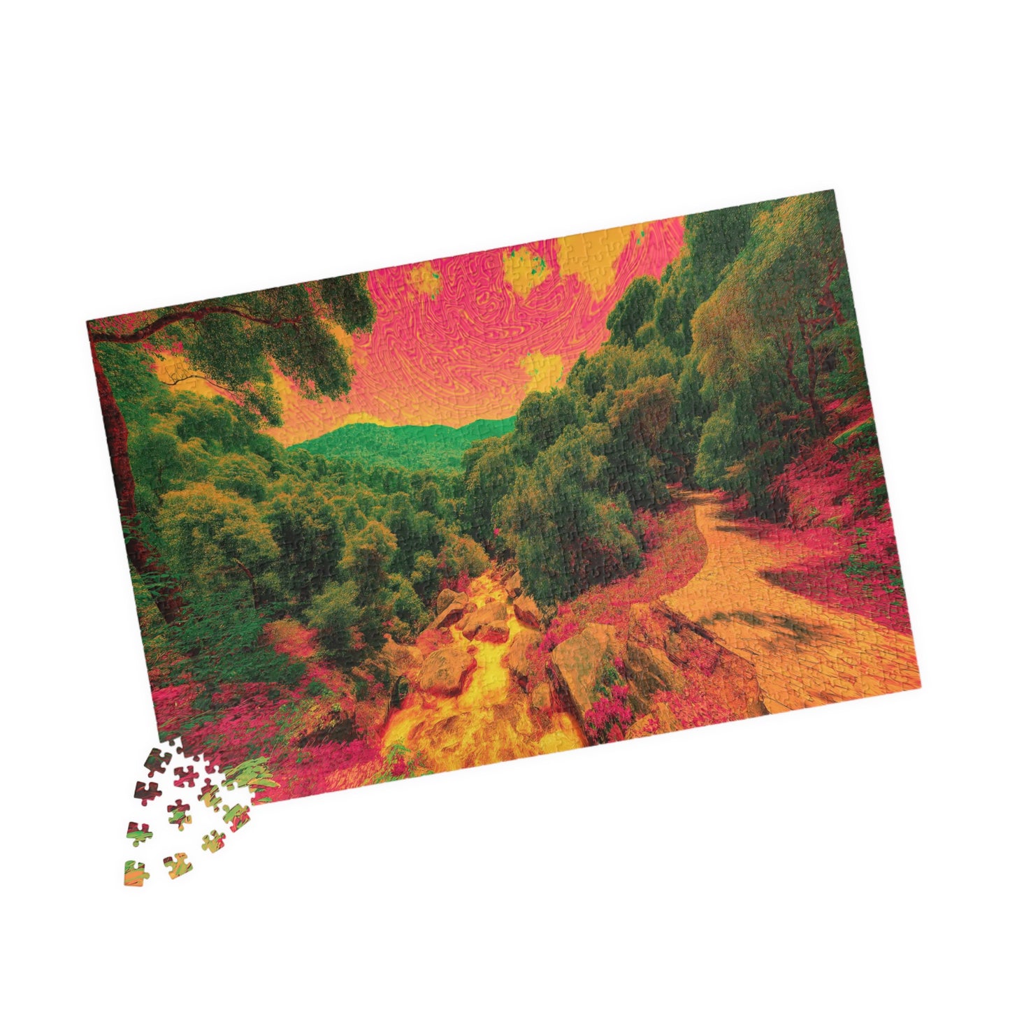 Chromatic Wilderness, Psychedelic Forest Dream (Jigsaw Puzzle)