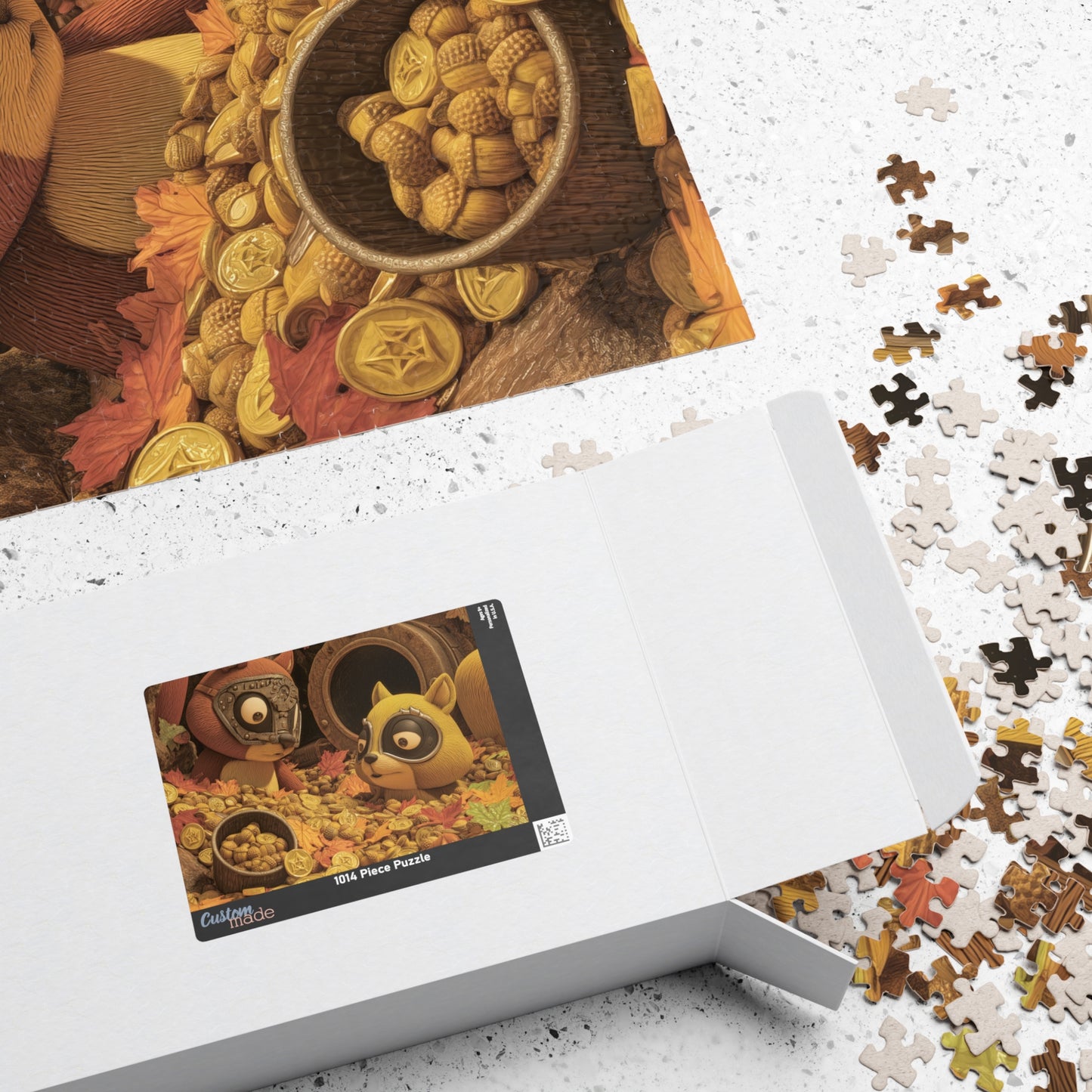 Scavenging For Winter, The Great Acorn Heist (Jigsaw Puzzle)