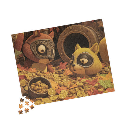 Scavenging For Winter, The Great Acorn Heist (Jigsaw Puzzle)