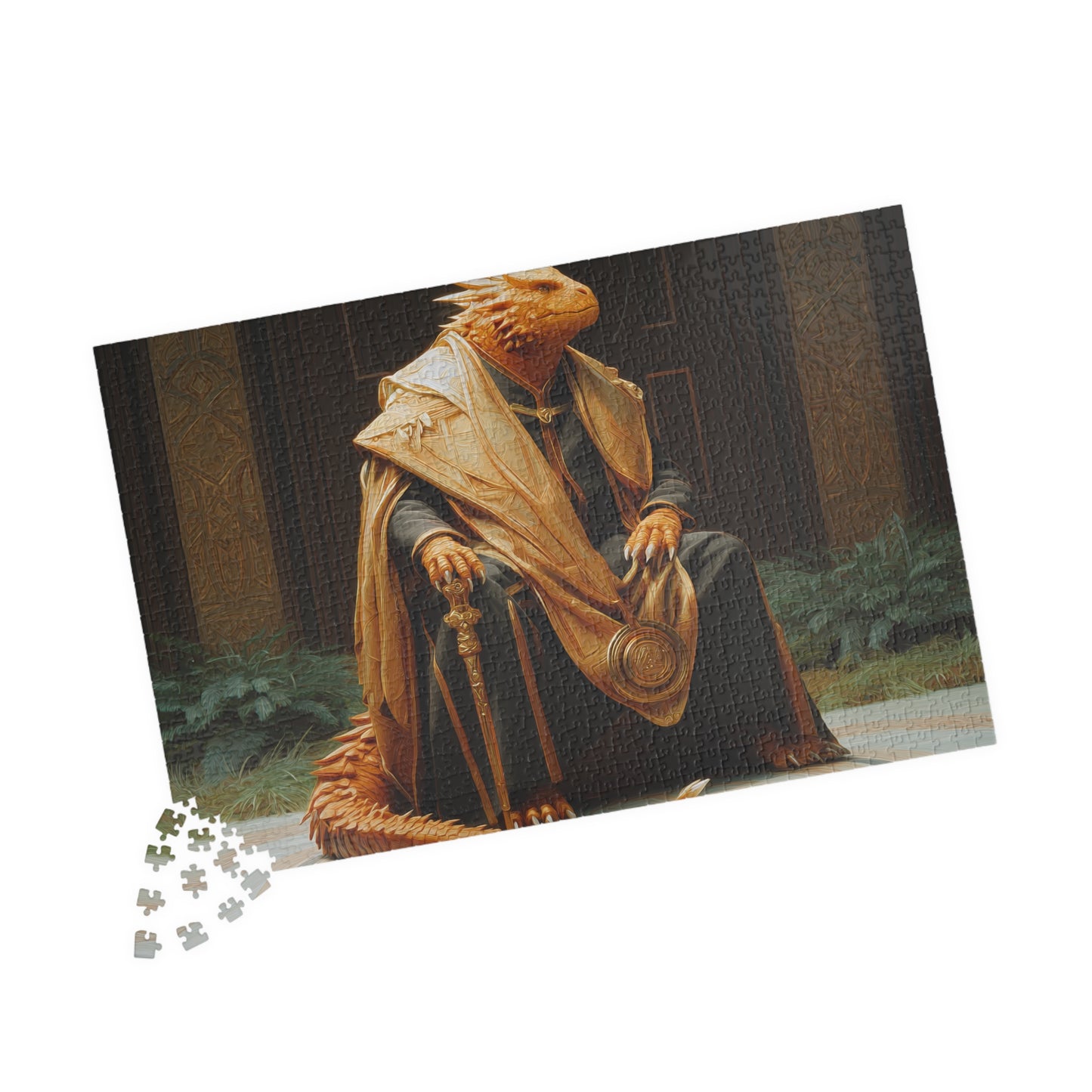 Ornate Oracle, Golden Knowledge (Jigsaw Puzzle)