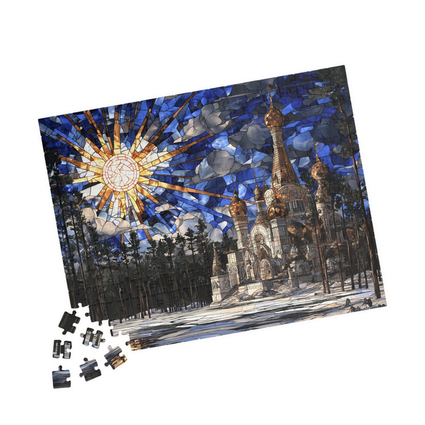 Silent Temple of the North, Frostbound Glory (Jigsaw Puzzle)
