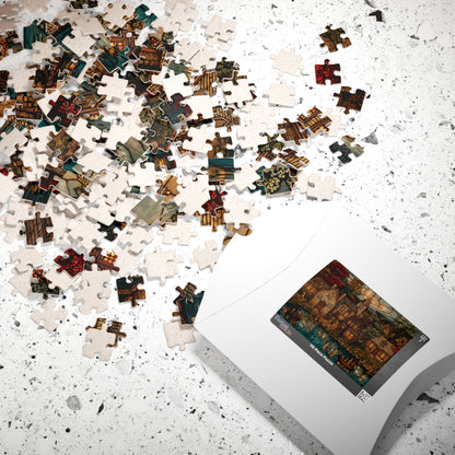 Evening in the New World, Colonial Landscape (Jigsaw Puzzle)