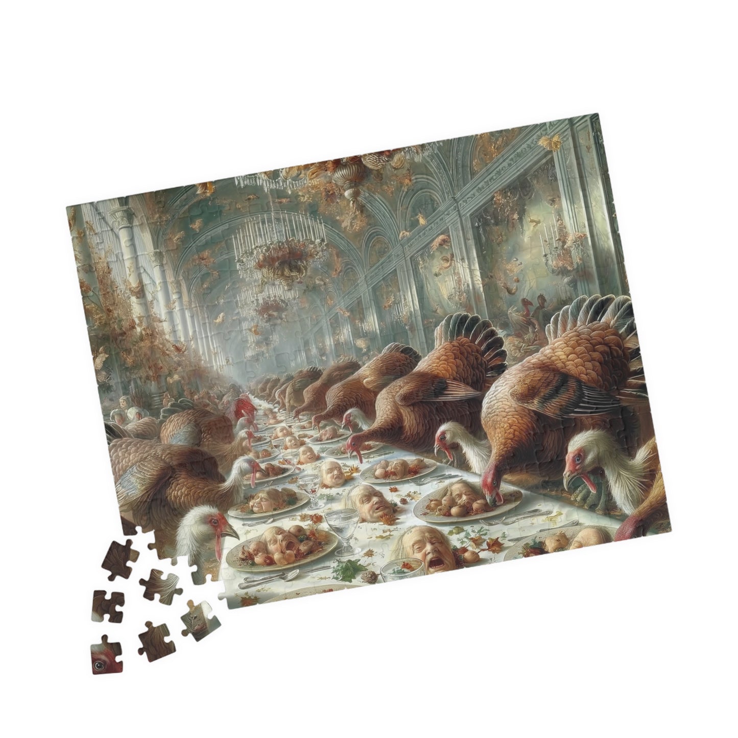 Grand Thanksgiving Feast, Gobble Gobble (Jigsaw Puzzle)