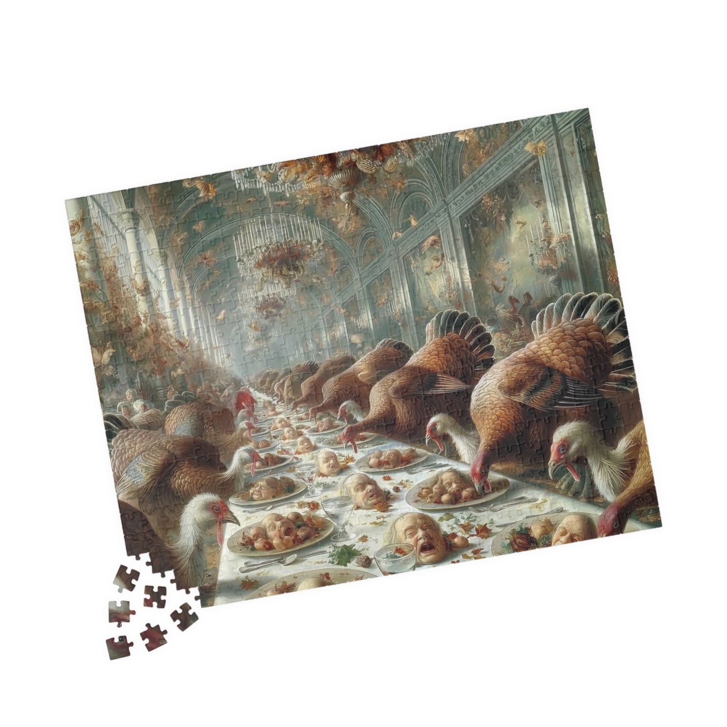 Grand Thanksgiving Feast, Gobble Gobble (Jigsaw Puzzle)